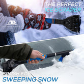 Long Extending Ice Scraper and Brush